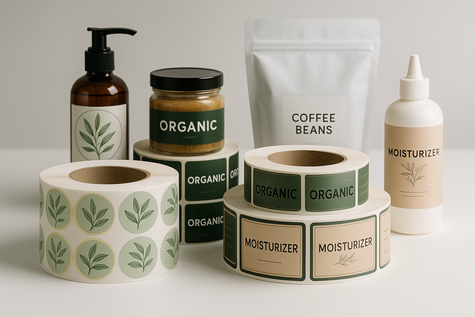 Pressure sensitive label printing packaging examples